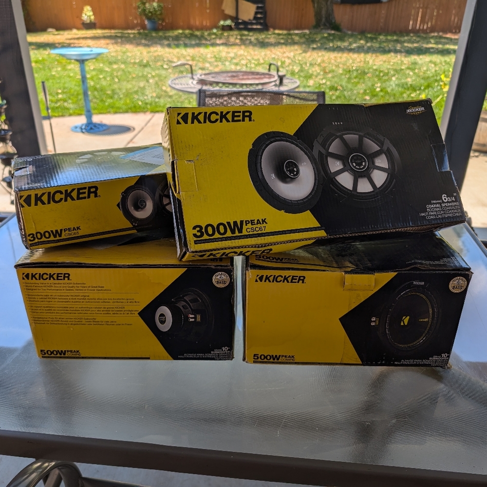 Speakers and subwoofers
